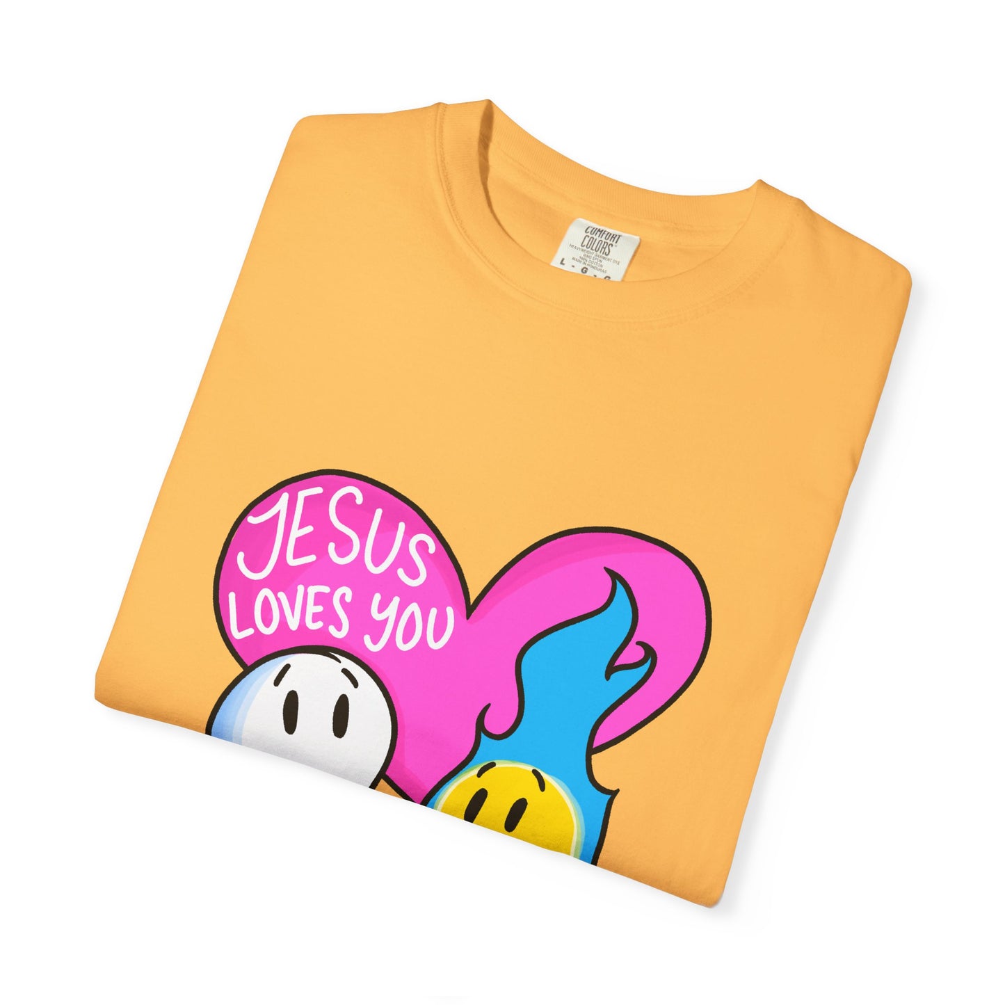 Christian Graphic T-shirt - "Jesus Loves You" Heart